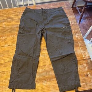 Eddie Bauer Womens Dark Gray Cargo Pants